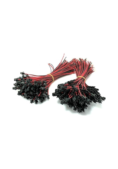 Electroon 2Li Soketli Kablo Dişi-Erkek Takım 10Cm - 50Adet