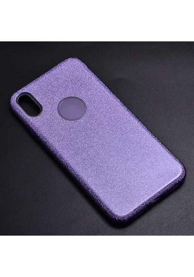 Apple Uyumlu iPhone Xs Max 6.5 Kılıf Zore Shining Silikon Mor