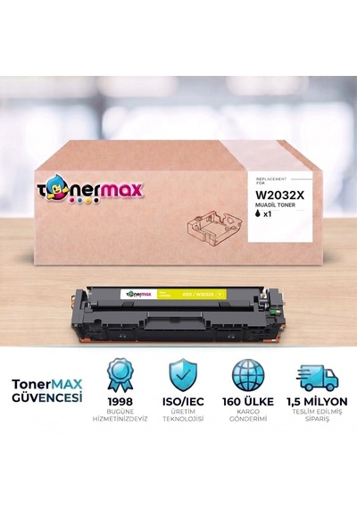 Hp Color Laserjet Pro Mfp M479fdn W2032x Sarı Uyumlu Toner Çipli