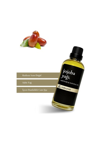 Sabunal Jojoba Yağı 100 ML - Cilt ve Saç Uyumlu Nemlendirici Bakım Yağı