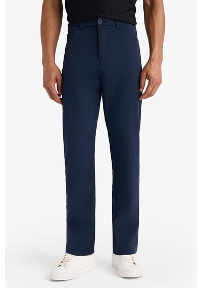 Defacto Defactofit Slim Fit Dar Kesim Standart Paça Dokuma Sporcu Pantolon E3333ax25aunv253 Lacivert