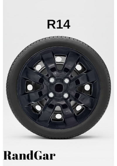 Renault Vel Satis 14 İnç Jant Kapağı 4 Adet Siyah S101 Rand