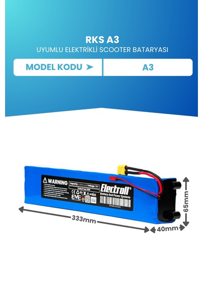 Rks A3 Uyumlu Batarya 36v 6.000mah