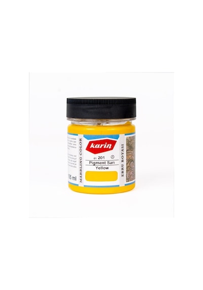 Karin Ezilmiş Ebru Boyası 105Ml 201 Pigment Sarı