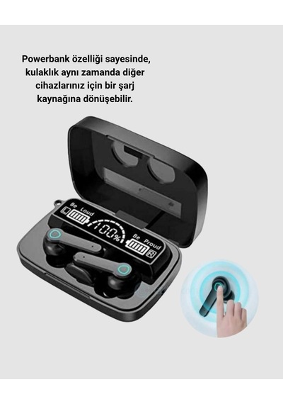 Mey Najmaddin Powerbank Özellikli Bluetooth Kulaklık Oyun Modlu, Uzun Pil Ömürlü, Ergonomik Tasarım Najmaddin Belirtilmemiş