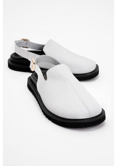 Luvishoes Luvi Shoes Laby Beyaz Cilt Hakiki Deri Kadın Sandalet Beyaz