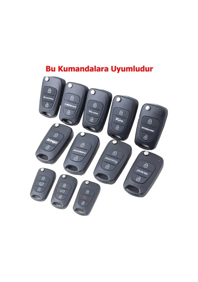 Kia Rio Ceed Sportage Bongo Uyumlu Anahtar Kumanda Kılıfı Beyaz Gold