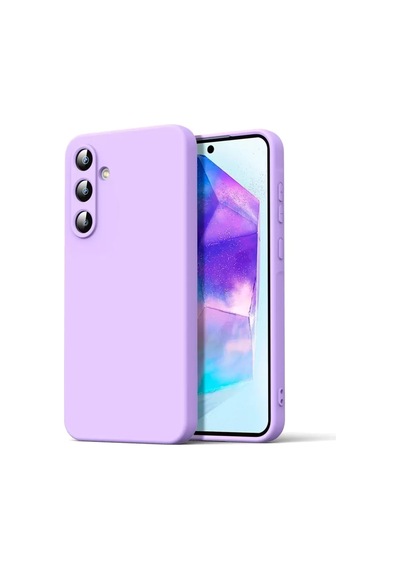 Newface Samsung Galaxy A16 5g Kılıf Nano İçi Kadife Silikon - Lila
