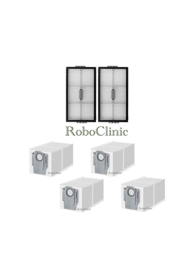 Roborock Saros 10r Robot Süpürge Uyumlu Yedek Hepa Filtre, Toz Torba 6 Parça