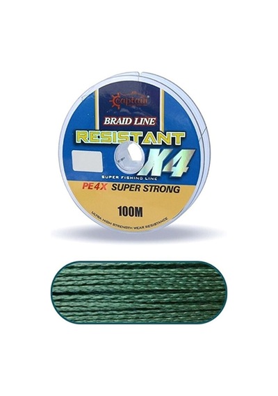 4 X Resıstant Koyu Yeşil 100 Mt. 0.14 MM - 100 M