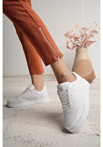 Nesilshoes Darkstep 158 Beyaz Unisex Sneakers