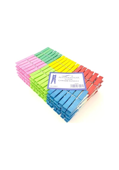 Altunkaynak Plastik 144'Lü Çamaşır Mandalı 144 Adet