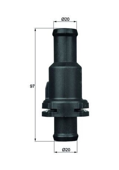 Termostat - 433 - Komple 75c Golf - Dpmıx-hb - 5-6-jetta-passat-scorocco-tıguan-a3-leon 04-11 1.4tsı-2.0tdı Bmy-blg-cff
