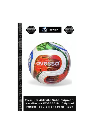Premium Aktivite Saha Ekipmanı Karsilasma Ft-3550 Prof.hybrıd Futbol Topu 5 No 440 Gr 30 Çok Renkli