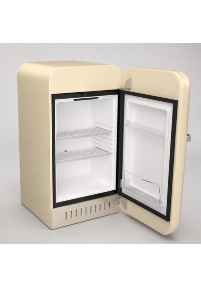 Elektromarla Retro Minibar Mini Buzdolabı Bej