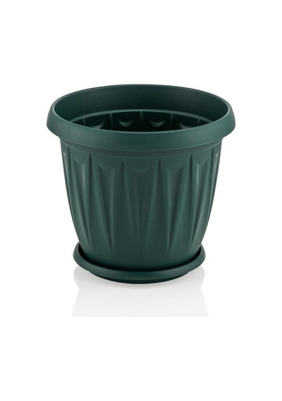 Omnipazar Sy-5702 2,3 Litre Plastik Ürgüp Saksı Takımı No 2 Yeşil