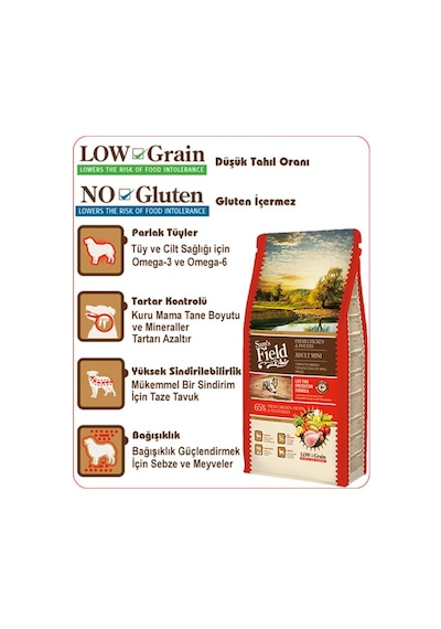 Sam's Field Mini Tavuklu Patatesli Düşük Tahıllı Küçük Irk Yetişkin Köpek Maması 2500 G