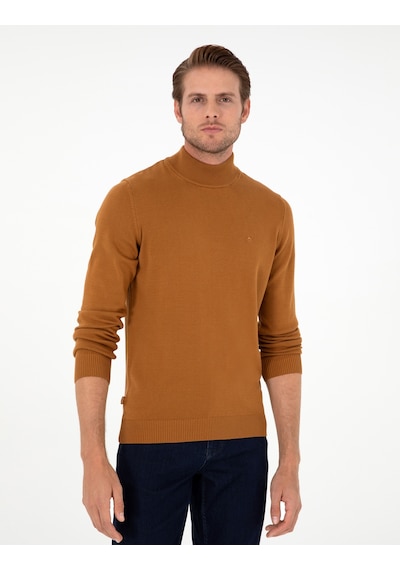 Pierre Cardin Erkek Kahverengi Kazak /triko 50296548-vr163 Kahverengi