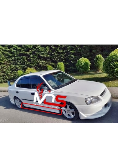 Hyundai Accent Milenyum Kasa Custom Marşpiyel Takım Fiberglass Boyasız