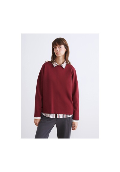 LC Waikiki Alıta Cıty Farkıyla Lcw Vision Bordo Oval Yaka Kadın Sweatshirt Bordo - 924123597 Bordo LC Waikiki Alıta Cıty Farkıyla Lcw Vision Bordo Oval Yaka Kadın Sweatshirt Bordo - 924123597 Bordo