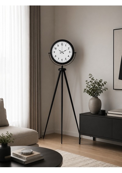 Siyah Standart Tripod Ayaklı Saat