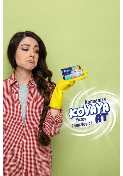 Dops Konsantre Kovaya At Suda Eriyen Yüzey Temizleyici 10'lu