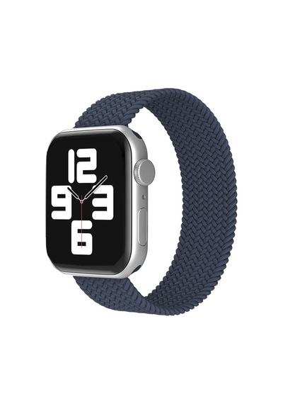 Gld-spt- Newface Apple Uyumlu Watch 38mm Ayarlı Solo Silikon Kordon - Lacivert