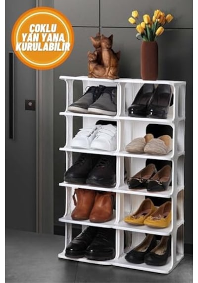 Beyaz 5 Katlı Modüler Ayakkabılık, Ayakkabı Düzenleyici, Ayakkabı Rafı, Beyaz Diğer Beyaz 5 Katlı Modüler Ayakkabılık, Ayakkabı Düzenleyici, Ayakkabı Rafı, Beyaz Diğer