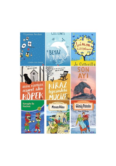 Ortaokul Okuma Seti Uçurtma Avcıları,beyaz Yunus,limon Kütüphanesi,hayal Kurmaya Cesaret Eden Köpek,kiraz Tepesindeki Mucize,son Ayı