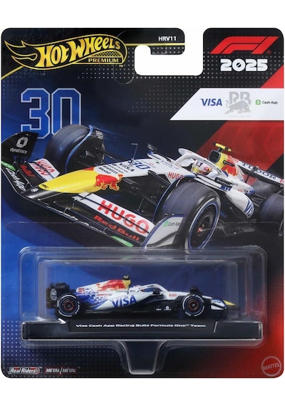 Hot Wheels Premium Formula 1 Yarış Arabası Visa Cash App Racing Bulls Formula One Team Hrv11-jkd79