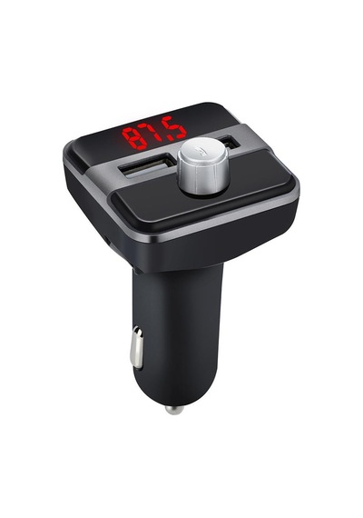 Bluetooth Lcd Araç Kiti Fm Verici Çift Çift Usb Araç Şarjı Dc 5V