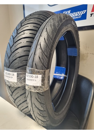 Hero Karizma Takım Lastik 120/80-18 Ve 80/100-18 Tl Tubeless - Dubleks Motosiklet Lastiği