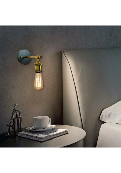 Riolight Retro,vintage,rustik Eskitme Duylu 1xe27 Duylu Metal Yat Eskitme