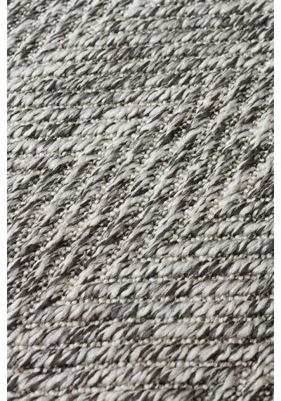 Eko Halı Ventura Vnt 2704 Grey Bordür Dark Mix Sisal Görünümlü İç Ve Dış Mekan Uyumlu Hav Vermeyen M