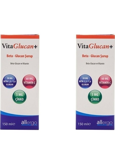Vitaglucan Betaglucan Şurup 150 ML - 2 Adet