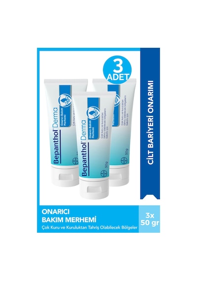 Bepanthol Derma Onarıcı Bakım Merhemi 50 Gr 3 Adet