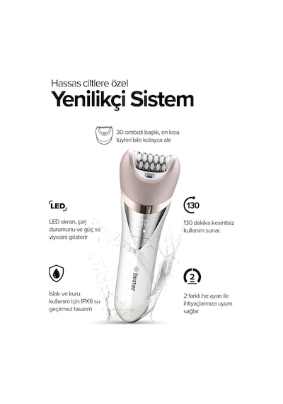 Bester Ep7100 Şarjlı Epilasyon Cihazı