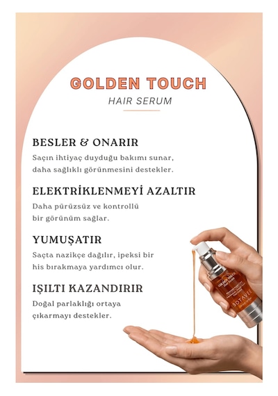 Botavee Besleyici Ve Onarıcı Saç Serumu - Parlaklık Veren, Elektriklenme Karşıtı Ve Kolay Tarama Desteği - 30 Ml