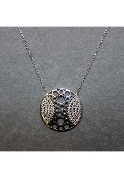 Osmanlı Motif Yuvarlak Kolye (407362647)