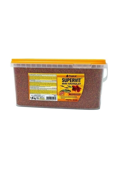 Tropıcal Supervit Mini Granulat 1000 Gram Açık Balık Yemi