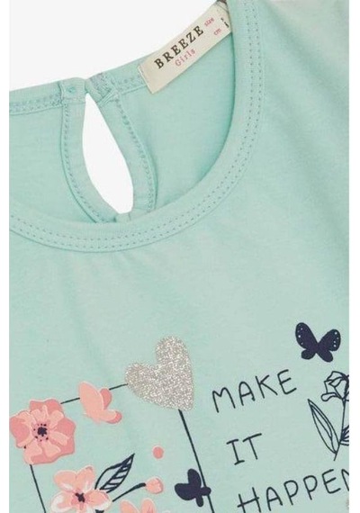 Zekids Kız Çocuk Make İt Happen Taytlı Takım-14456 Mint