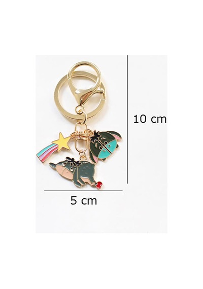 Winni The Pooh-igor Metal Charm Anahtarlık Çok Renkli Çok Renkli