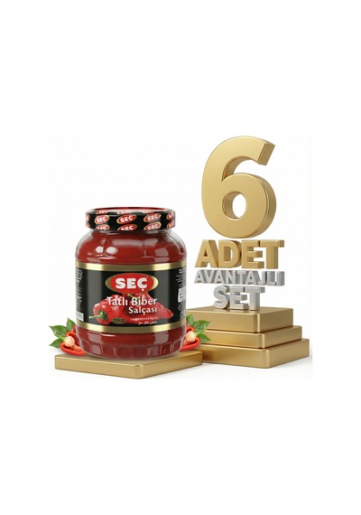 Seç Tatlı Biber Salçası 6x1600 Gr