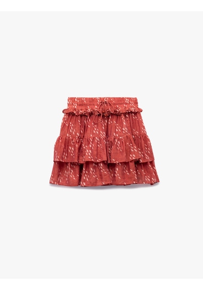 Koton Koton X Melis Ağazat - Desenli Beli Lastikli Bağlamalı Katmanlı Fırfırlı Mini Etek Pembe Desenli 5sak70202ew Pembe Desenli Koton Koton X Melis Ağazat - Desenli Beli Lastikli Bağlamalı Katmanlı Fırfırlı Mini Etek Pembe Desenli 5sak70202ew Pembe Desenli
