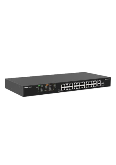 Ruijie Reyee RG-ES126FGS-P 26 Portlu 10/100 Mbps Fast Ethernet Tak Çalıştır Switch