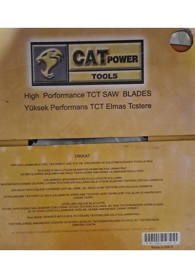 Sunta - Ahşap Elmas Daire Testere 250 Mm X 30 Mm - 60 Diş Elmas Testere Cat