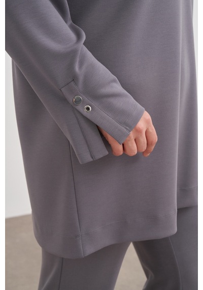Aker 24aw15782112 Büyük Beden Sweatshırt 24aw15782112 012 Gri Gri