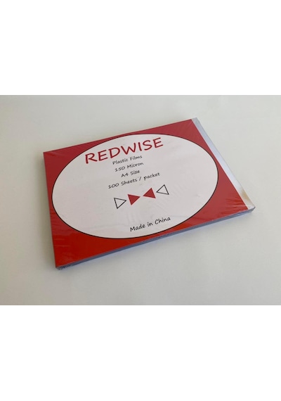 Redwise A4 Şeffaf Cilt Kapağı 150 Micron 100'lü Paket - Asetat Kağıdı