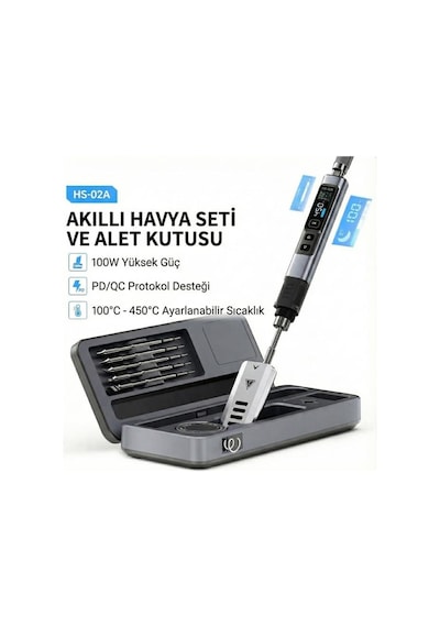 Fnırsı Hs-02a Akıllı Havya 6 Uçlu Ve Alet Kutusu