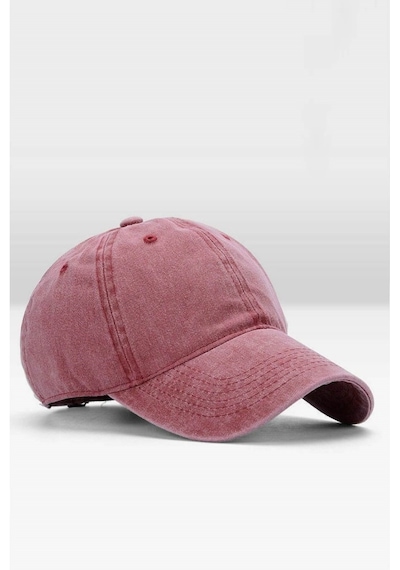 Külah Erkek Eskitme Şapka Yazlık Outdoor Kep Kasket-Bordo-Bordo-Standart